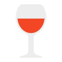 An icon design of drink glass, editable vector