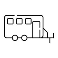 A trendy design icon of train car vector