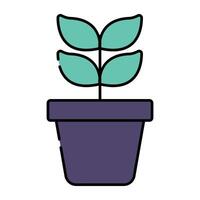 A perfect design icon of flowerpot vector