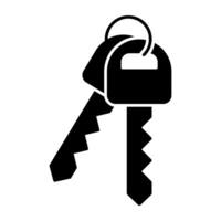 An editable design icon of keys vector