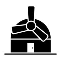 An editable design icon of windmill vector