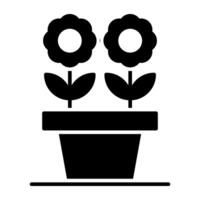 A perfect design icon of potted plant vector