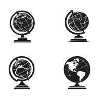 Globe icon. Geography sign. Earth globe symbol. Vector illustration