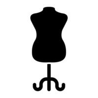 Model figure icon, flat design of mannequin vector