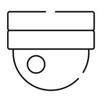 A unique design icon of CCTV camera vector