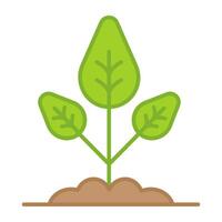 un Perfecto diseño icono de planta vector