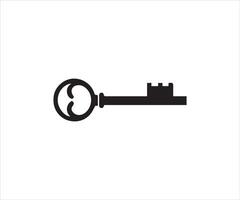 Key icon vector design illustration template. Key icon vector design inspiration