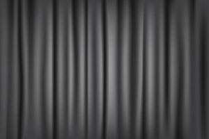 realistic curtain background template with gray color vector design graphic