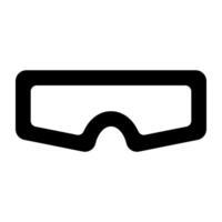 A trendy vector design of goggles