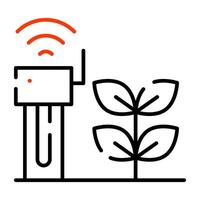 A premium download icon of smart agriculture vector