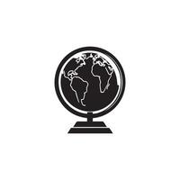 Globe icon. Geography sign. Earth globe symbol. Vector illustration