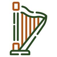 Celtic Harp icon for web, app, infographic, etc vector