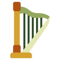 Celtic Harp icon for web, app, infographic, etc vector