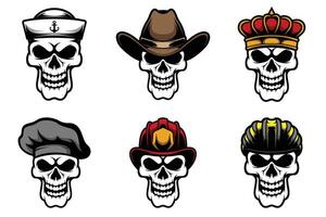 Skull Heads Bundle vector