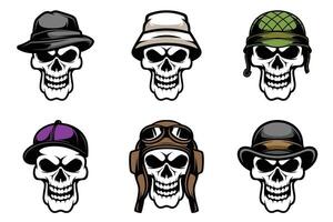 Skull Bundle Design vector