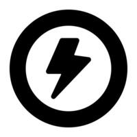 An icon design of electric bolt vector