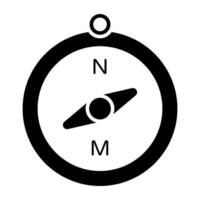 A magnetic tool icon, vector design of compass