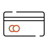 Atm card icon, editable vector