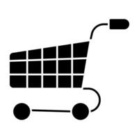 A premium download icon of shopping trolley vector