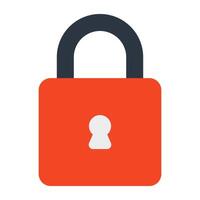 Trendy vector design icon of padlock