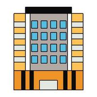 A unique design icon of city architecture vector