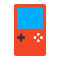 An icon design of handheld game vector