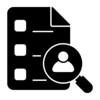 Trendy design icon of search person vector