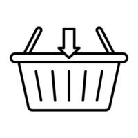 A unique design icon of add to basket vector