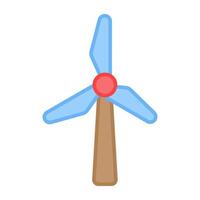 An editable design icon of windmill vector