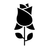 A trendy vector design of rose flower