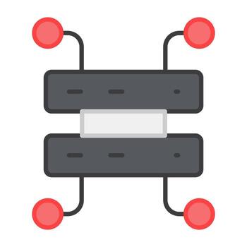 Modern design icon of server network vector