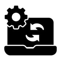 Trendy design icon of system update vector