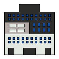 A unique design icon of city building vector