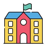 A perfect design icon of school building vector