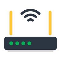 Trendy vector design of WiFi router