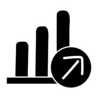 Premium download icon of growth chart vector