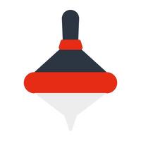 A modern design icon of spinning top vector