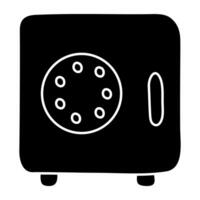 Modern design icon of bank vault vector