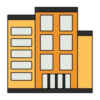 A unique design icon of city architecture vector