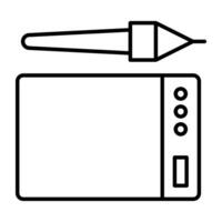 A modern design icon of graphic tablet vector