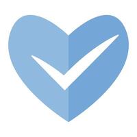 Premium Blue Check Mark Sign Vector, Verification mark vector
