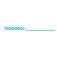 Cyber futuristic line header footer vector