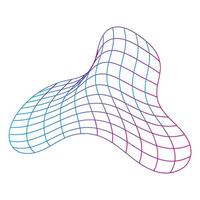 Abstract Wireframe line art for business design vector