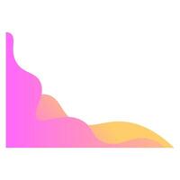 Abstract bloob corner shape vector