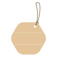 Paper tag for price, discount label vector