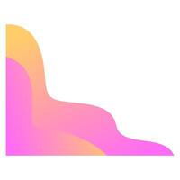Abstract bloob corner shape vector