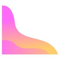Abstract bloob corner shape vector