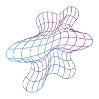 Abstract Wireframe line art for business design vector