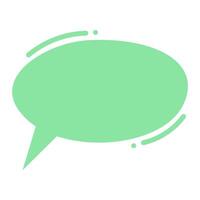 Cute Speech Bubble, Cute Chat Bubble vector