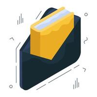 Editable design icon of educational mail vector